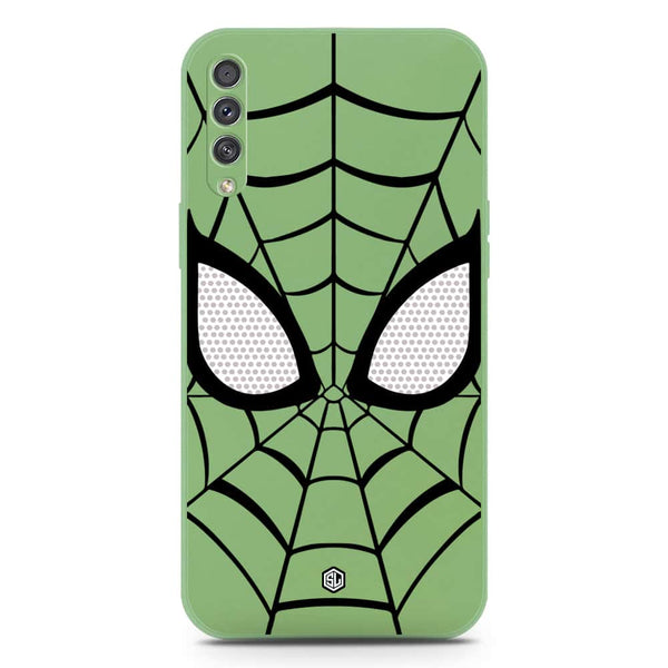 Cool Spider Design Soft Phone Case - Silica Gel Case - LightGreen - Samsung Galaxy A50