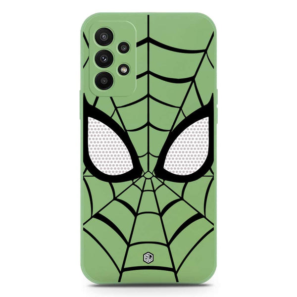 Cool Spider Design Soft Phone Case - Silica Gel Case - LightGreen - Samsung Galaxy A23