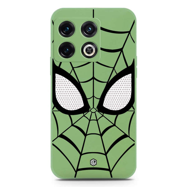 Cool Spider Design Soft Phone Case - Silica Gel Case - LightGreen - OnePlus 10 Pro