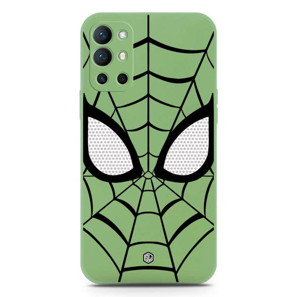 Cool Spider Design Soft Phone Case - Silica Gel Case - LightGreen - OnePlus 9R