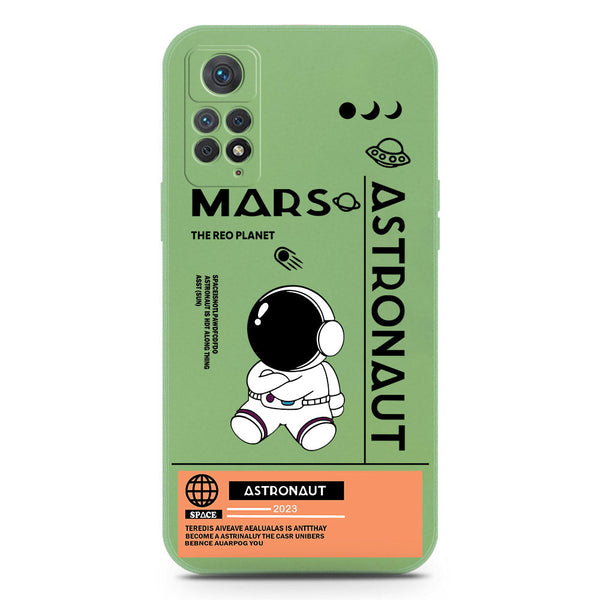 Astronaut Series Soft Phone Case - Silica Gel Case - LightGreen - Xiaomi Redmi Note 11 Pro Plus