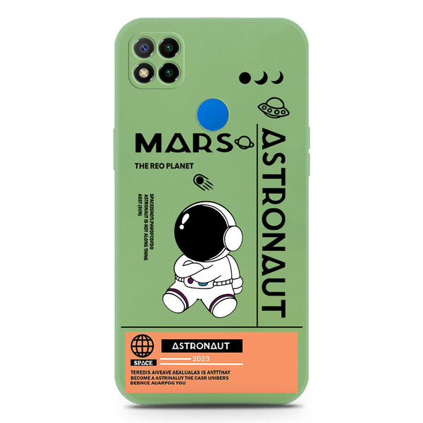 Astronaut Series Soft Phone Case - Silica Gel Case - LightGreen - Xiaomi Redmi 10A
