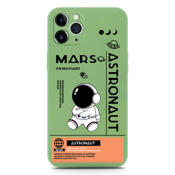 Astronaut Series Soft Phone Case - Silica Gel Case - LightGreen - iPhone 11 Pro Max