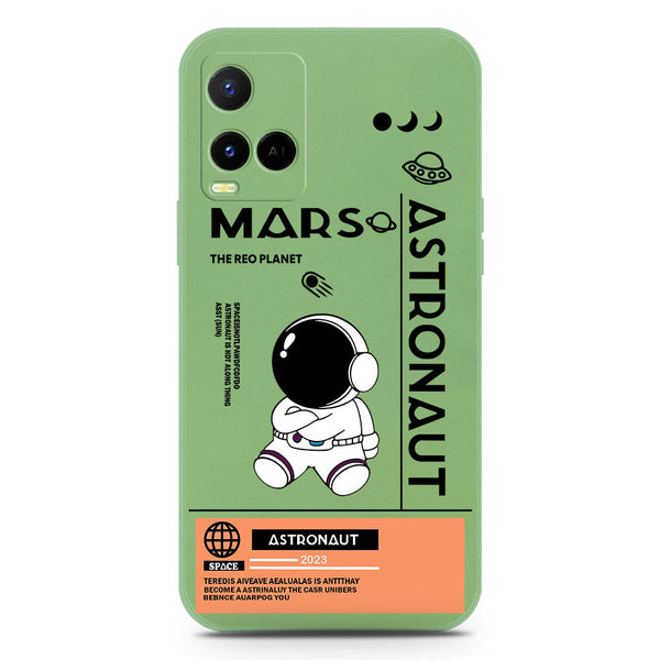 Astronaut Series Soft Phone Case - Silica Gel Case - LightGreen - Vivo Y21s