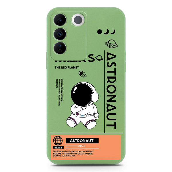 Astronaut Series Soft Phone Case - Silica Gel Case - LightGreen - Vivo S16e