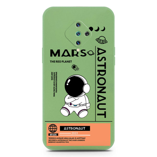 Astronaut Series Soft Phone Case - Silica Gel Case - LightGreen - Vivo S1 Pro