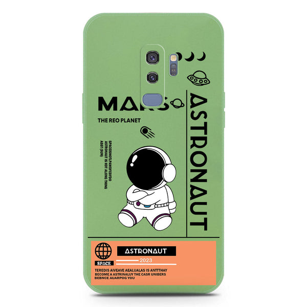 Astronaut Series Soft Phone Case - Silica Gel Case - LightGreen - Samsung Galaxy S9 Plus