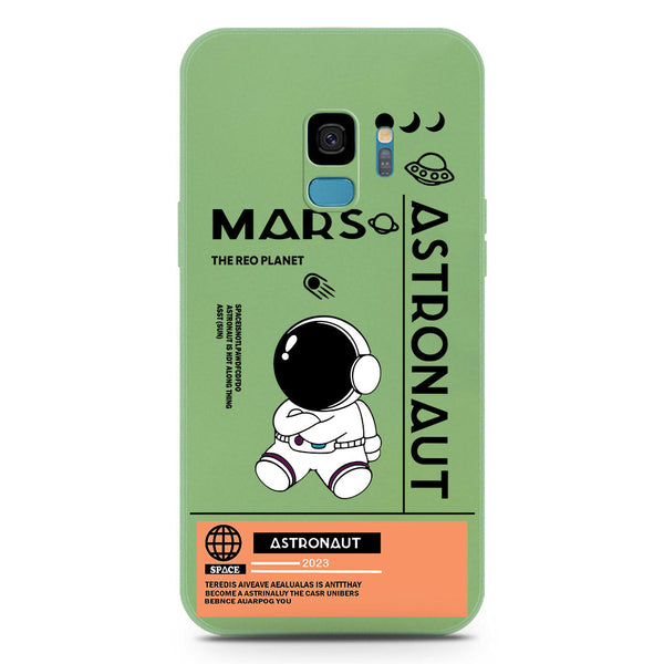 Astronaut Series Soft Phone Case - Silica Gel Case - LightGreen - Samsung Galaxy S9
