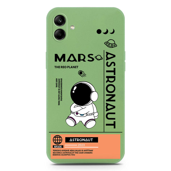 Astronaut Series Soft Phone Case - Silica Gel Case - LightGreen - Samsung Galaxy M13 5G