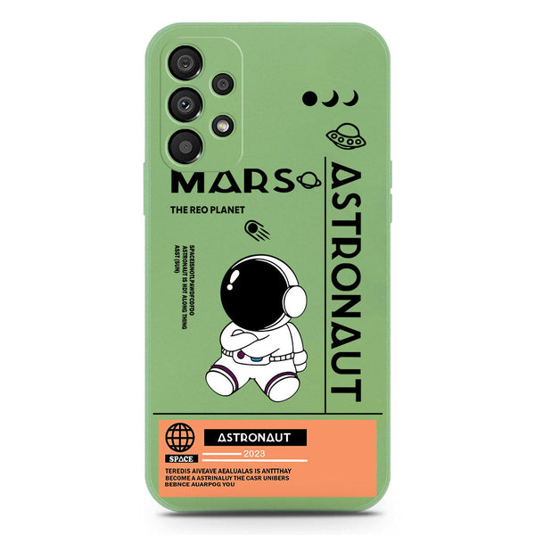 Astronaut Series Soft Phone Case - Silica Gel Case - LightGreen - Samsung Galaxy A73 5G