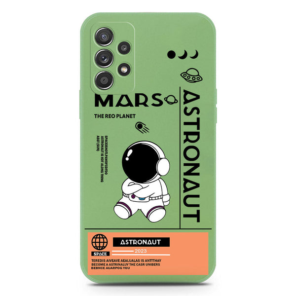 Astronaut Series Soft Phone Case - Silica Gel Case - LightGreen - Samsung Galaxy A52