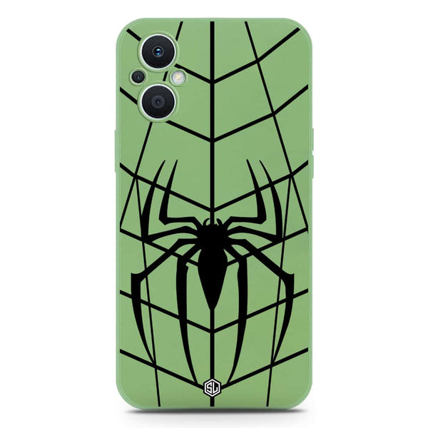 X-Spider Design Soft Phone Case - Silica Gel Case - LightGreen - Oppo F21 Pro 5G