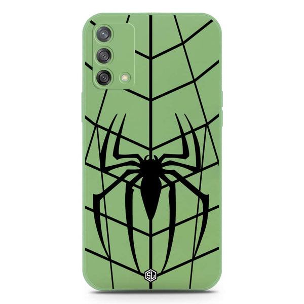 X-Spider Design Soft Phone Case - Silica Gel Case - LightGreen - Oppo F19