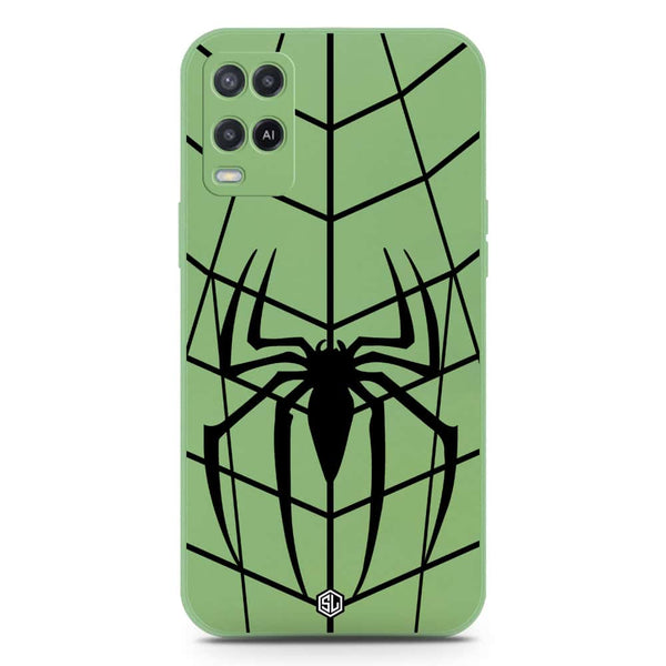 X-Spider Design Soft Phone Case - Silica Gel Case - LightGreen - Oppo A55 5G