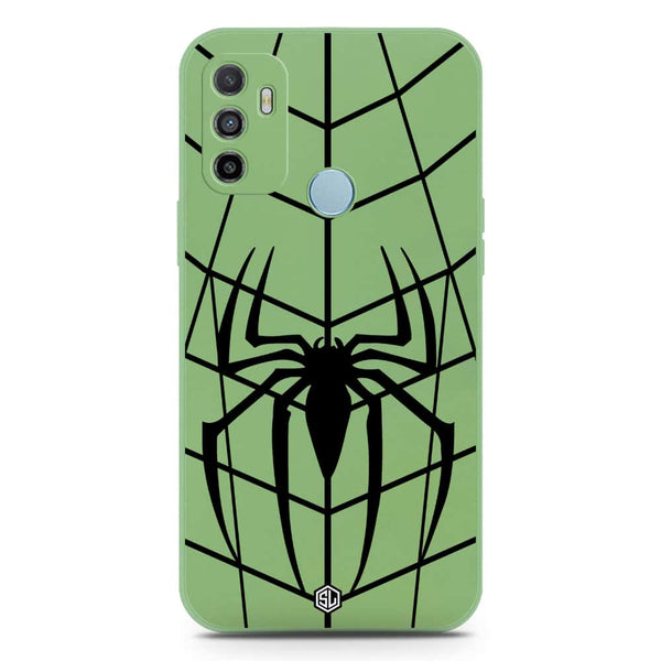 X-Spider Design Soft Phone Case - Silica Gel Case - LightGreen - Oppo A53s