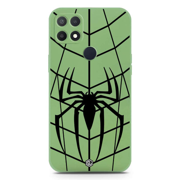 X-Spider Design Soft Phone Case - Silica Gel Case - LightGreen - Oppo A15