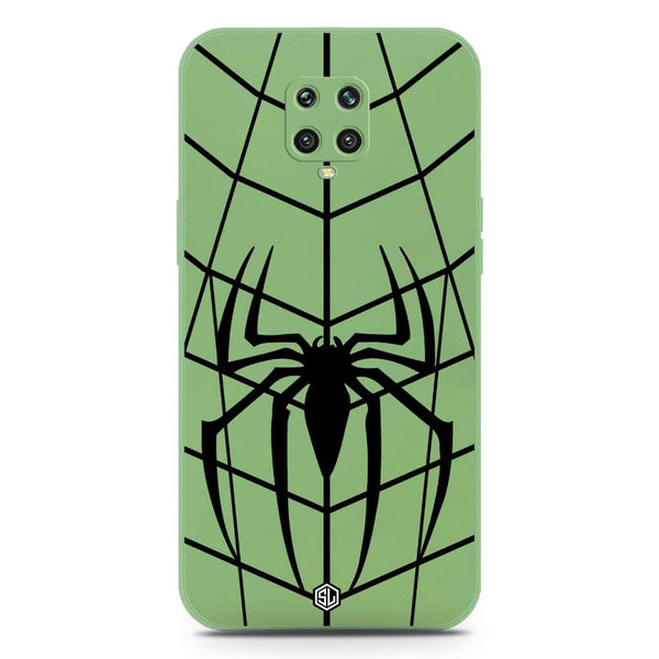 X-Spider Design Soft Phone Case - Silica Gel Case - LightGreen - Xiaomi Redmi Note 9S