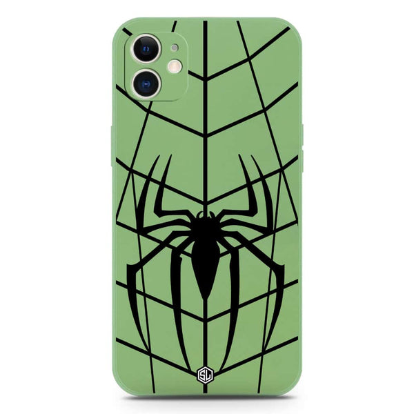 X-Spider Design Soft Phone Case - Silica Gel Case - LightGreen - iPhone 12