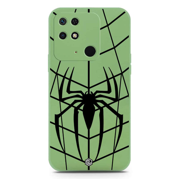 X-Spider Design Soft Phone Case - Silica Gel Case - LightGreen - Xiaomi Redmi 10C