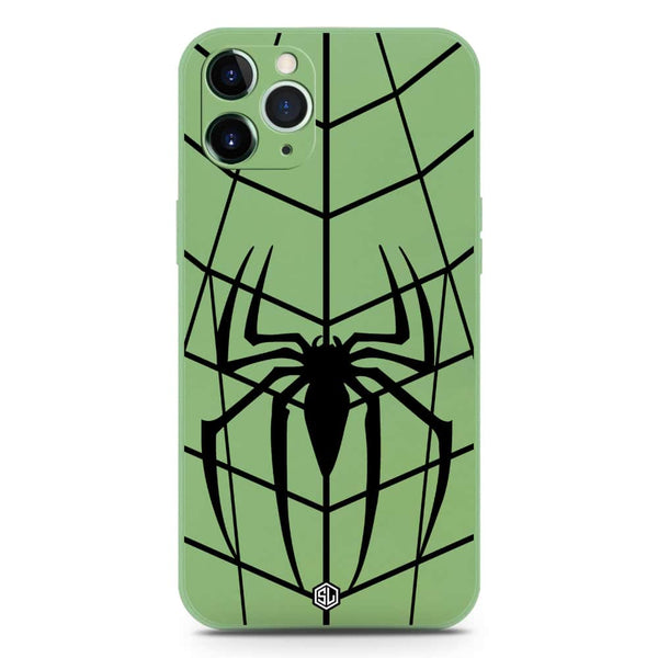 X-Spider Design Soft Phone Case - Silica Gel Case - LightGreen - iPhone 11 Pro