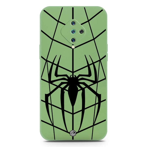 X-Spider Design Soft Phone Case - Silica Gel Case - LightGreen - Vivo Y51 (2020 September)