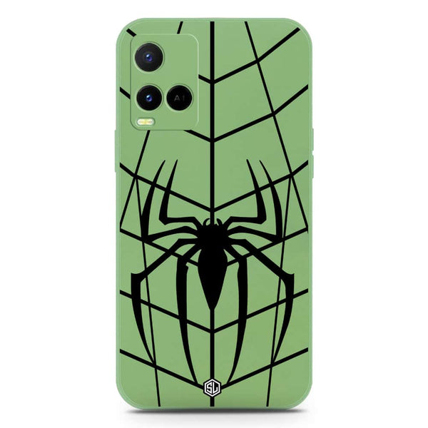 X-Spider Design Soft Phone Case - Silica Gel Case - LightGreen - Vivo Y21t