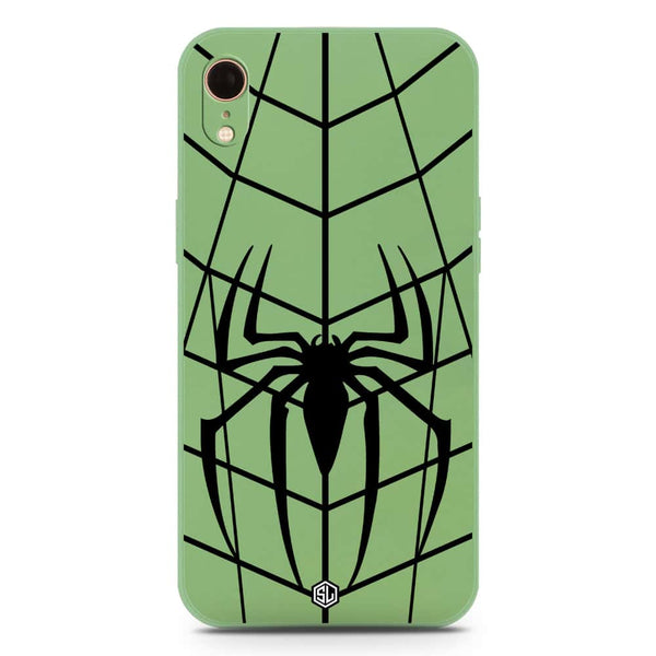 X-Spider Design Soft Phone Case - Silica Gel Case - LightGreen - iPhone XR