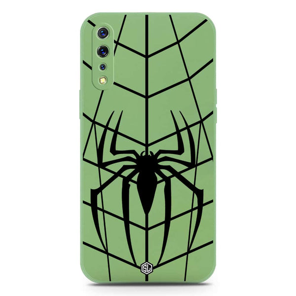 X-Spider Design Soft Phone Case - Silica Gel Case - LightGreen - Vivo S1