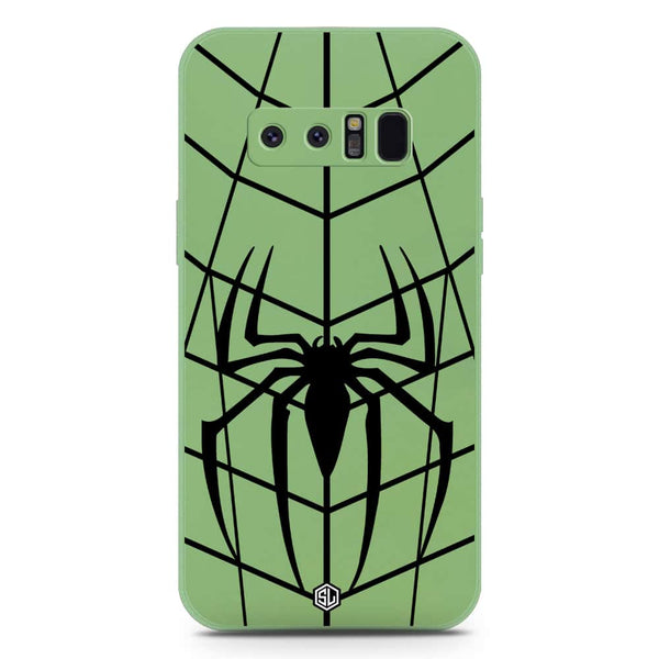 X-Spider Design Soft Phone Case - Silica Gel Case - LightGreen - Samsung Galaxy Note 8