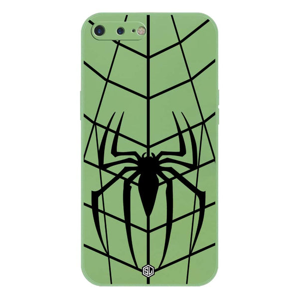 X-Spider Design Soft Phone Case - Silica Gel Case - LightGreen - iPhone 8 Plus / 7 Plus