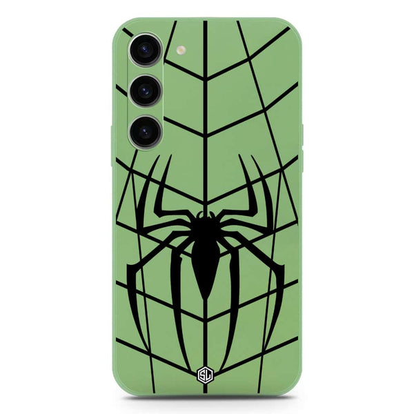 X-Spider Design Soft Phone Case - Silica Gel Case - LightGreen - Samsung Galaxy S23 Plus 5G