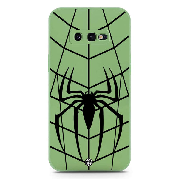 X-Spider Design Soft Phone Case - Silica Gel Case - LightGreen - Samsung Galaxy S10e