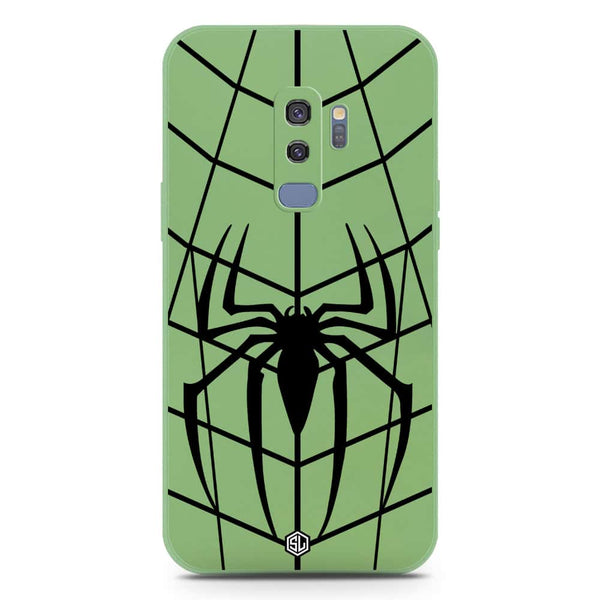 X-Spider Design Soft Phone Case - Silica Gel Case - LightGreen - Samsung Galaxy S9 Plus