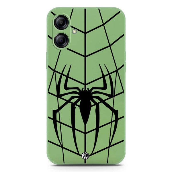 X-Spider Design Soft Phone Case - Silica Gel Case - LightGreen - Samsung Galaxy M04 4G