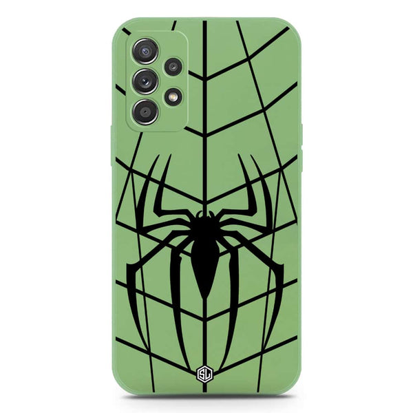 X-Spider Design Soft Phone Case - Silica Gel Case - LightGreen - Samsung Galaxy A52