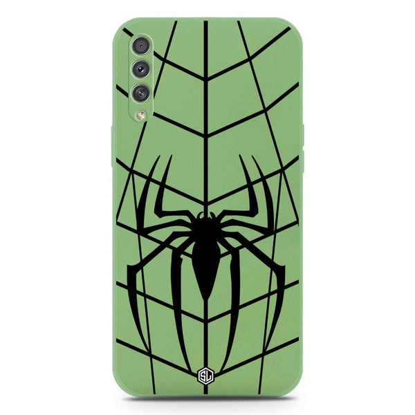 X-Spider Design Soft Phone Case - Silica Gel Case - LightGreen - Samsung Galaxy A50
