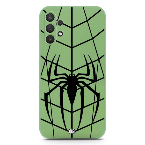 X-Spider Design Soft Phone Case - Silica Gel Case - LightGreen - Samsung Galaxy A32