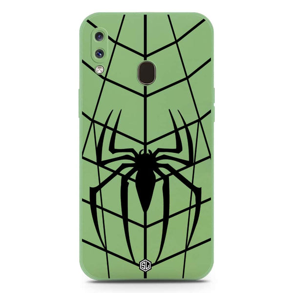 X-Spider Design Soft Phone Case - Silica Gel Case - LightGreen - Samsung Galaxy A20
