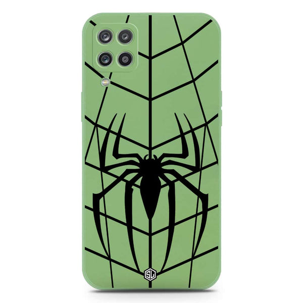 X-Spider Design Soft Phone Case - Silica Gel Case - LightGreen - Samsung Galaxy A12