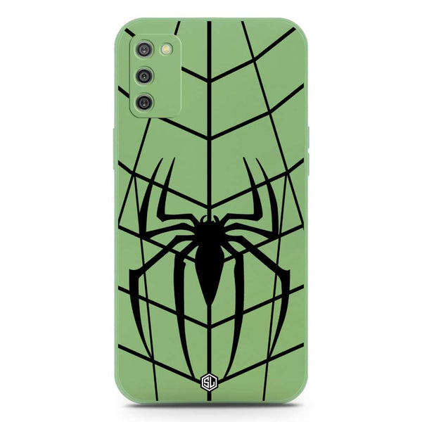 X-Spider Design Soft Phone Case - Silica Gel Case - LightGreen - Samsung Galaxy A02s