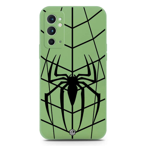 X-Spider Design Soft Phone Case - Silica Gel Case - LightGreen - OnePlus 9RT 5G