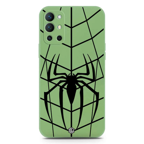 X-Spider Design Soft Phone Case - Silica Gel Case - LightGreen - OnePlus 9R