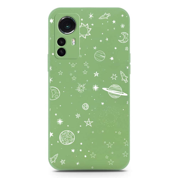 Stardust Dreams Design Soft Phone Case - Silica Gel Case - LightGreen - Xiaomi 12S