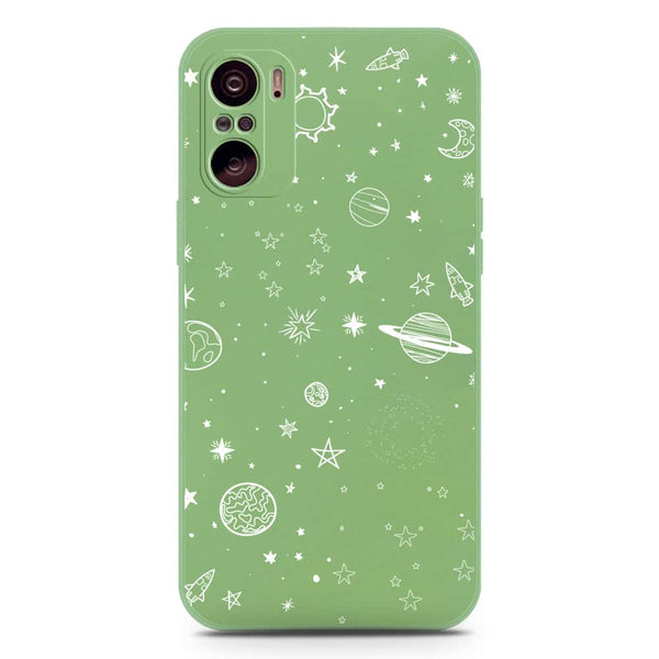 Stardust Dreams Design Soft Phone Case - Silica Gel Case - LightGreen - Xiaomi Mi 11i