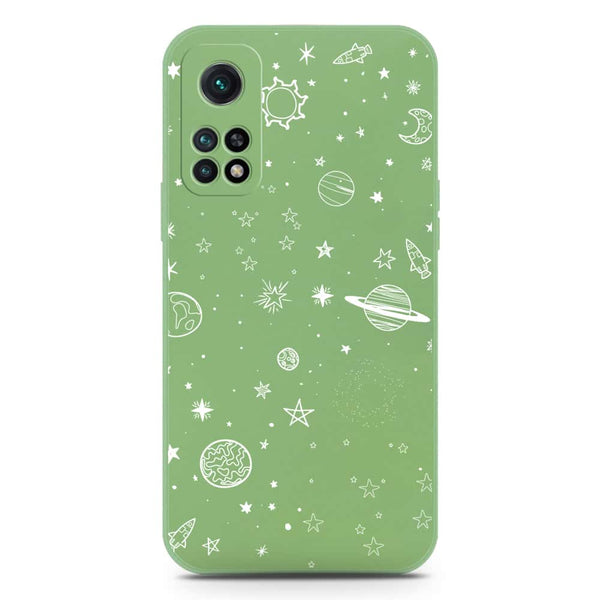 Stardust Dreams Design Soft Phone Case - Silica Gel Case - LightGreen - Xiaomi Redmi K30S