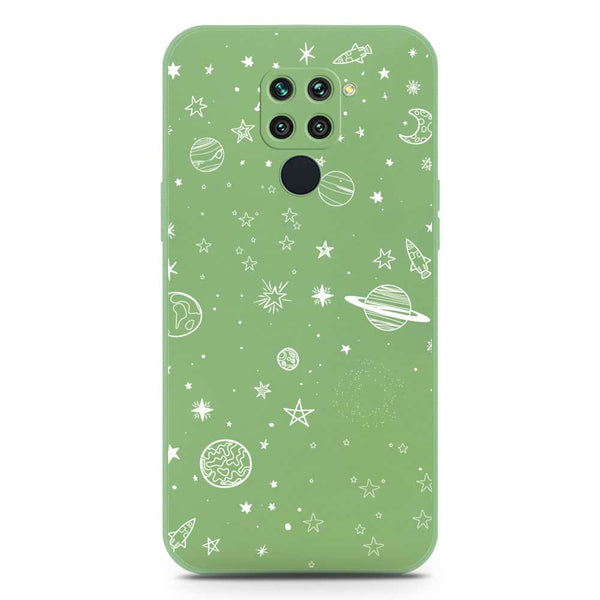 Stardust Dreams Design Soft Phone Case - Silica Gel Case - LightGreen - Xiaomi Redmi 10X 4G
