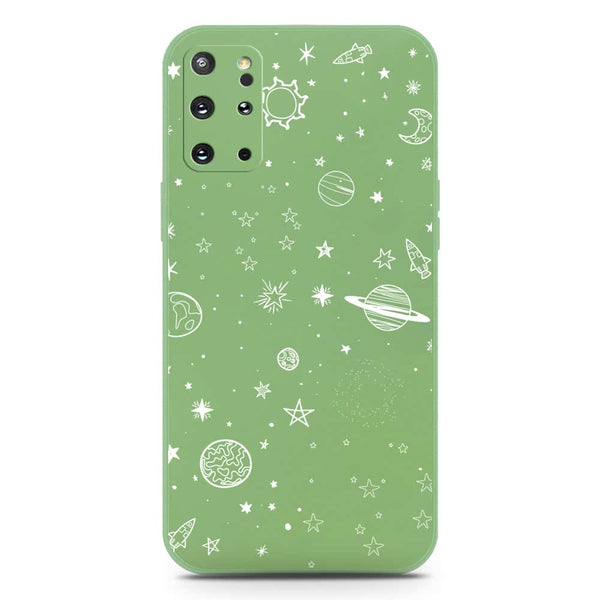 Stardust Dreams Design Soft Phone Case - Silica Gel Case - LightGreen - Samsung Galaxy S20 Plus