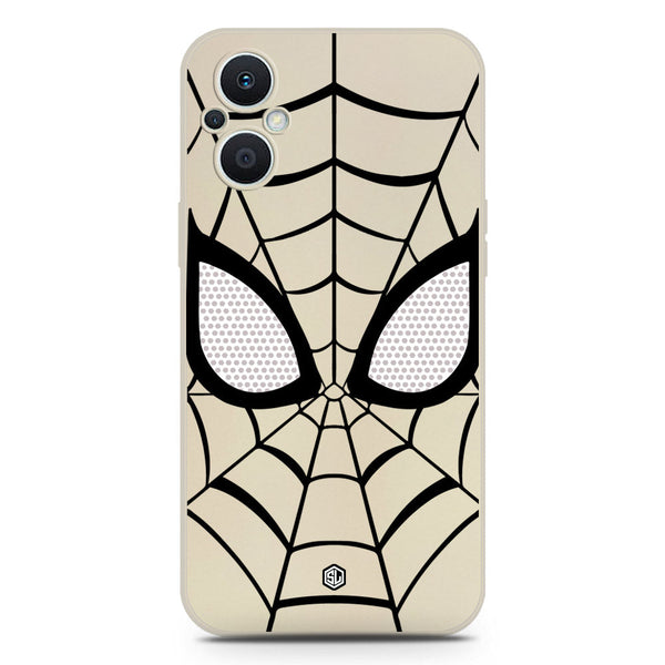 Cool Spider Design Soft Phone Case - Silica Gel Case - Offwhite - Oppo Reno7 Z 5G