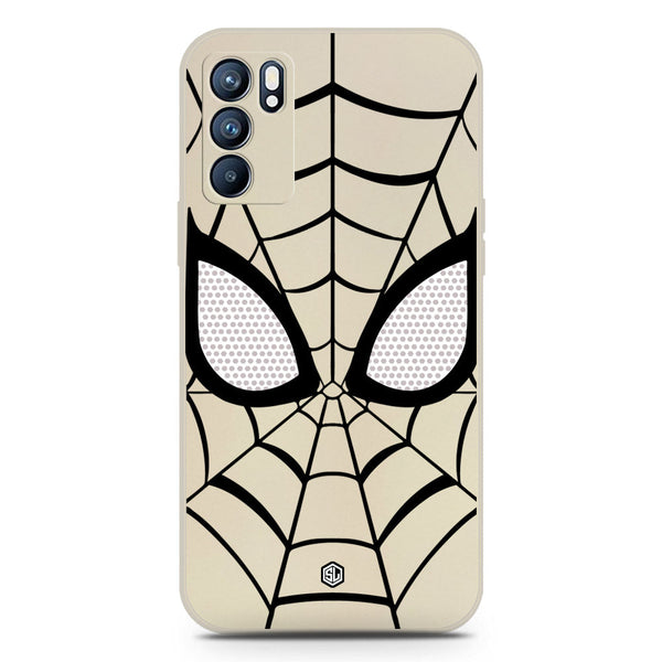 Cool Spider Design Soft Phone Case - Silica Gel Case - Offwhite - Oppo Reno 6 Pro 5G