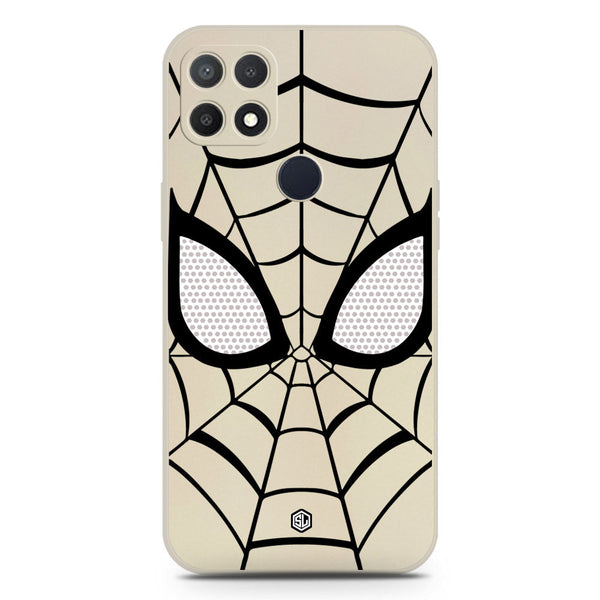 Cool Spider Design Soft Phone Case - Silica Gel Case - Offwhite - Oppo A15